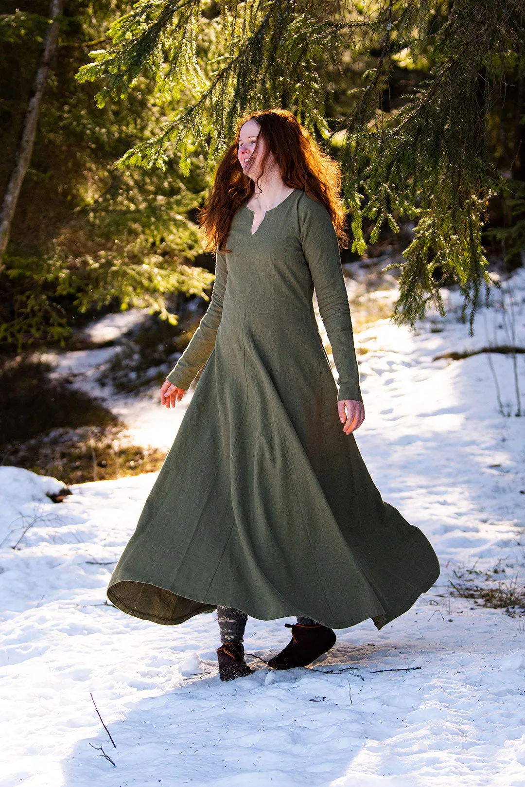 Frya Viking Linen Dress