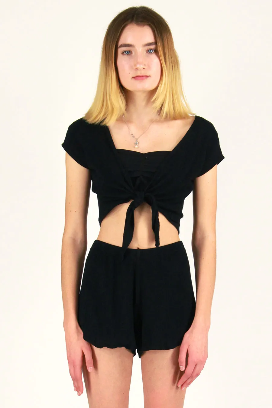 Shorts - Black Scrunchy